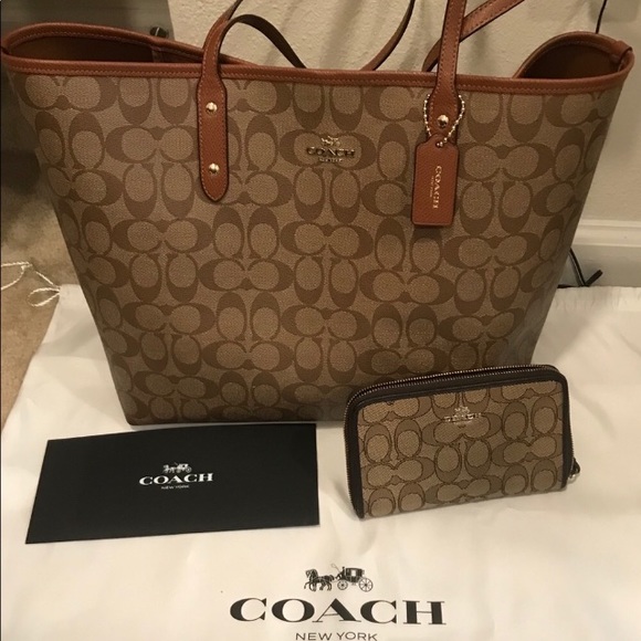 Coach Handbags - Thanksgiving Sale! Matching Coach bag and Wristlet